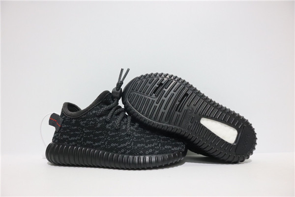 Youth Running Weapon Yeezy 350 Black Shoes 008